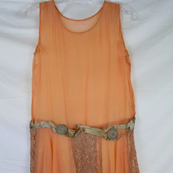 orange flapper dress